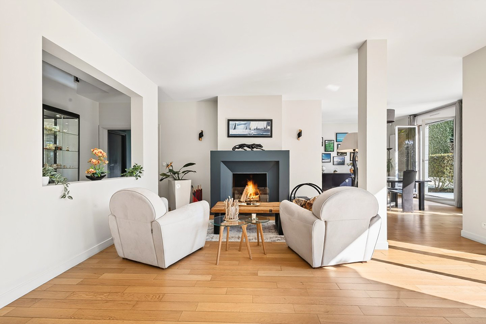 Cheminée coté salon