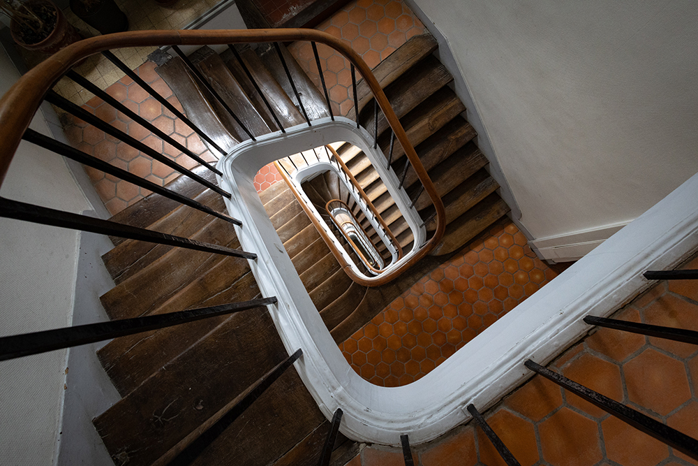 Escalier vue du haut