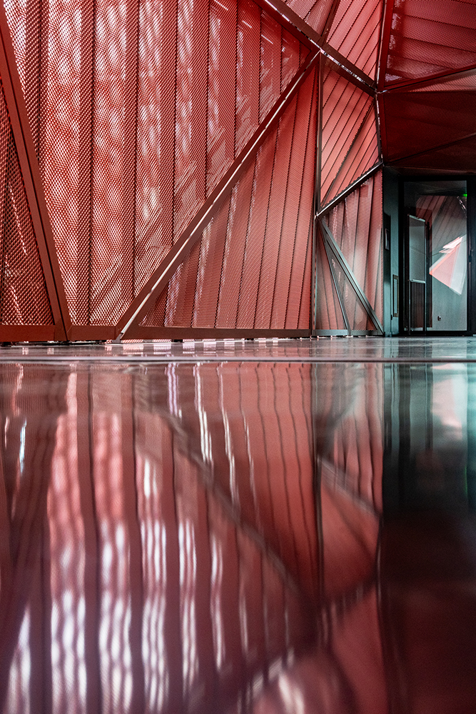 Salle de concert rouge
